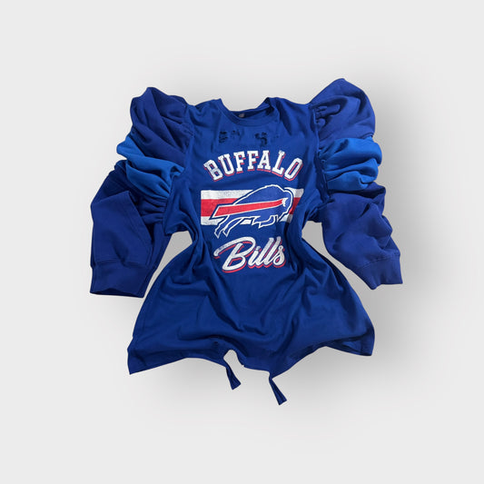 Seasonal Sports Puff Sleeve Distressed Tee