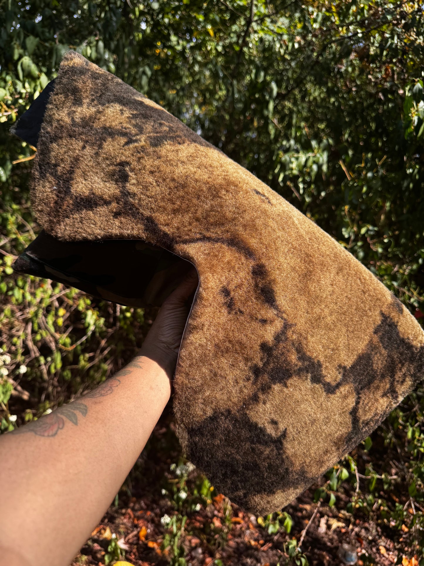 Country Couture Oversized Camo n Cowhide Clutch