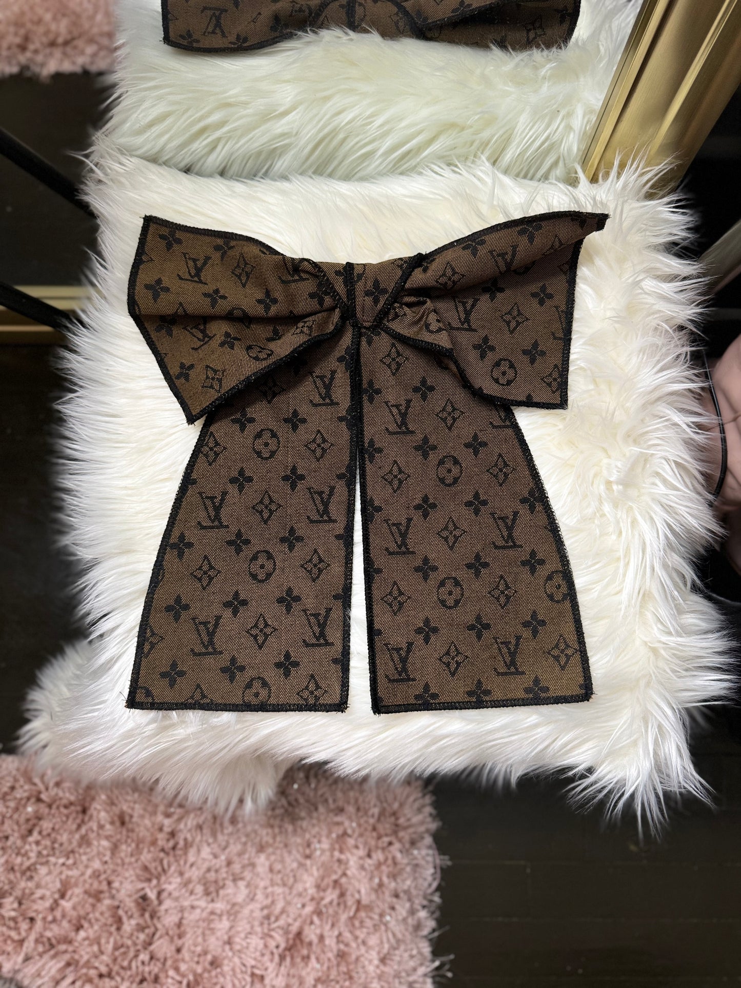 Chocolate Brown Luxe Ribbon Brooch
