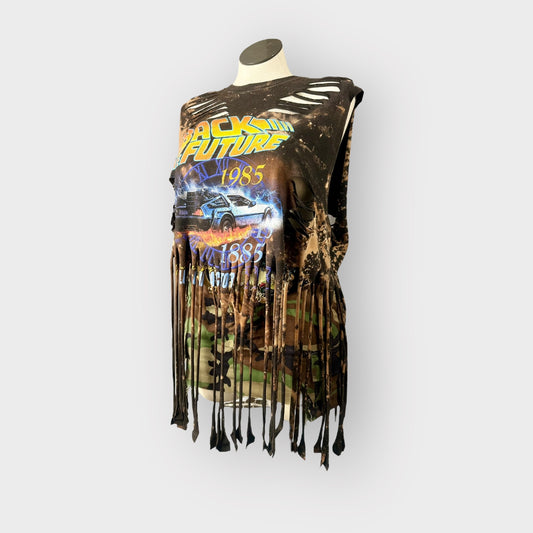 Distressed Fringe Street Style Tee