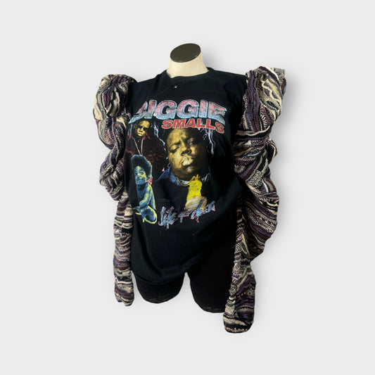 90’s Hip Hop Sweater Sleeve Tee