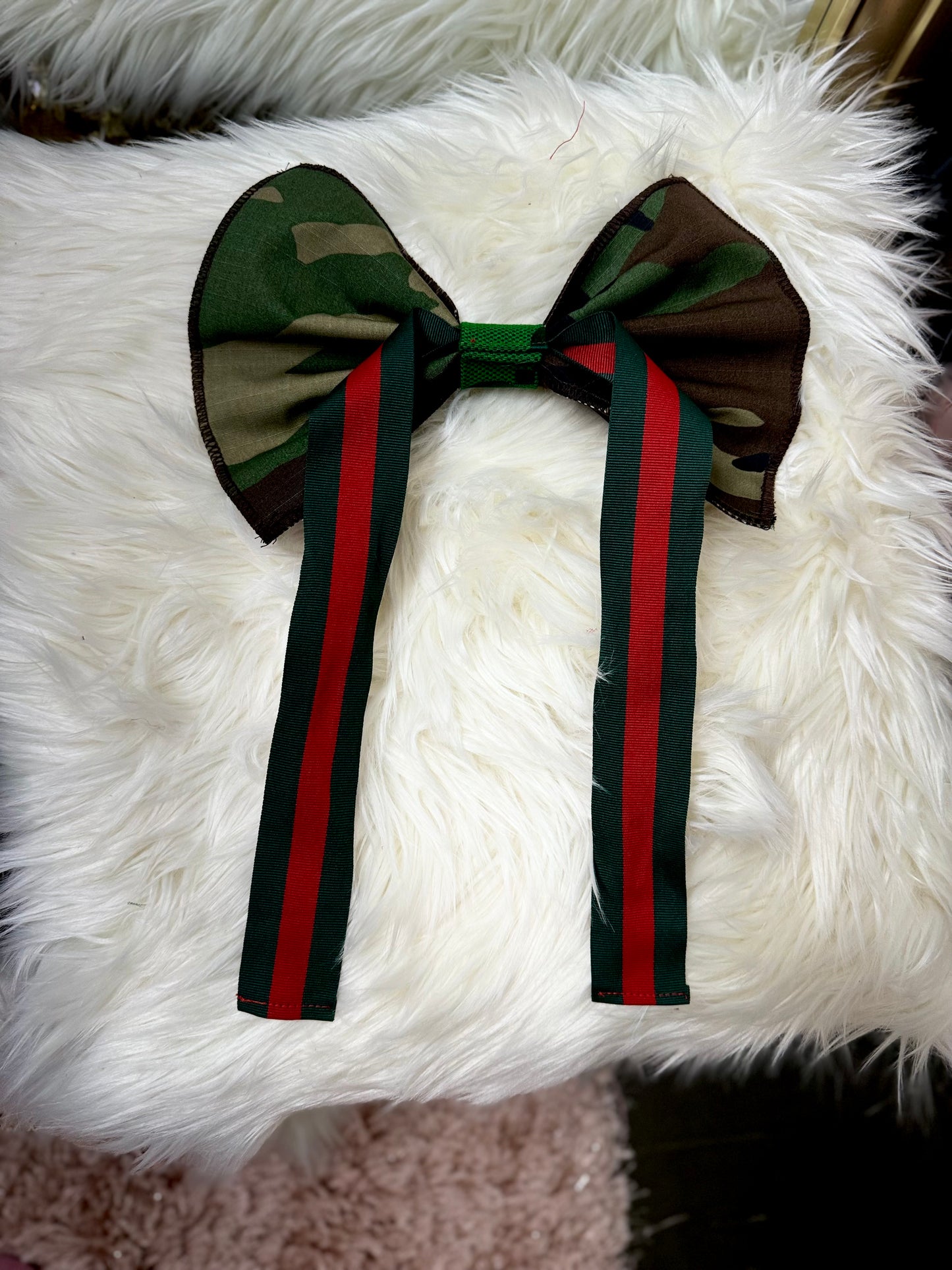 Camo Bow Tie with Luxe Details