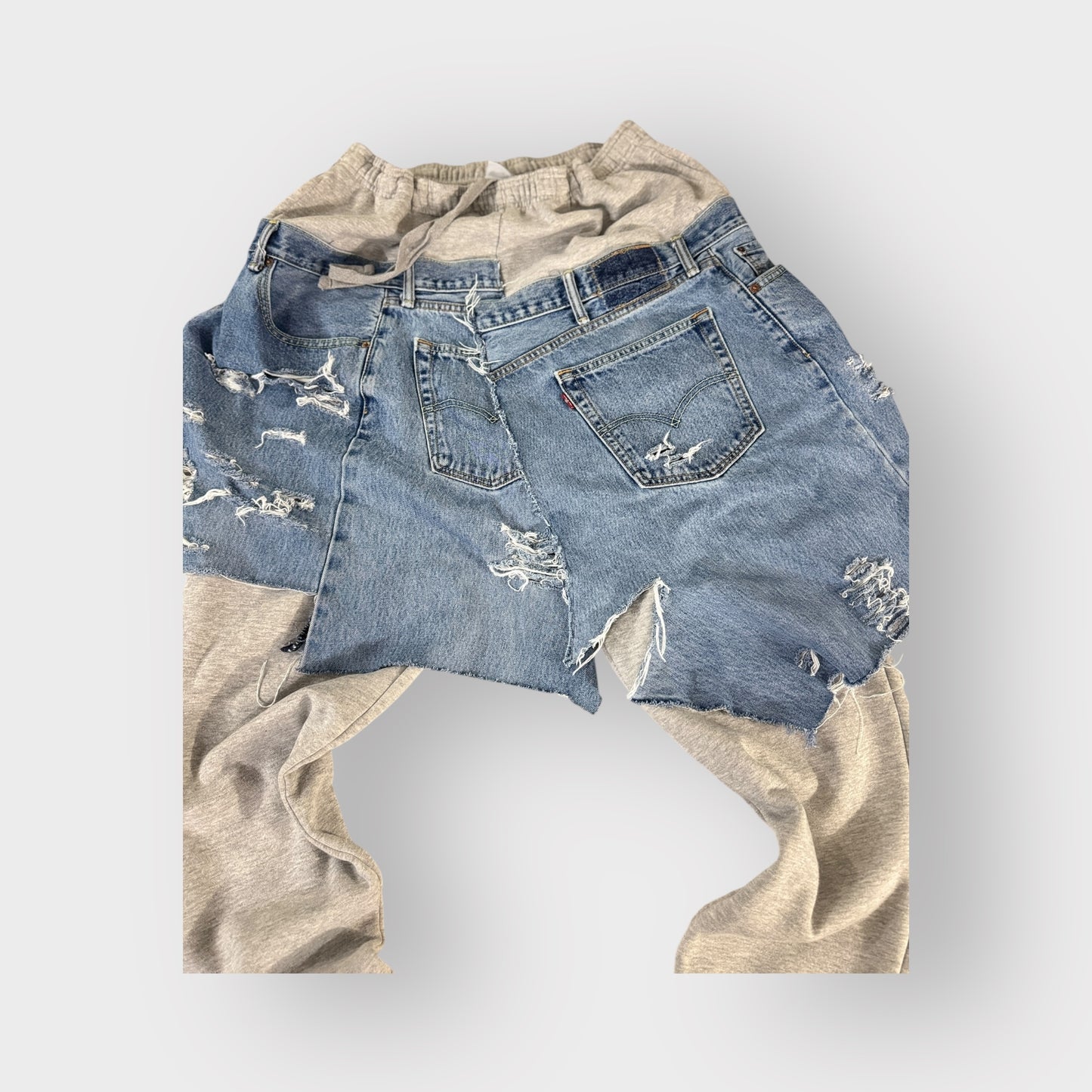 Denim Overlay Joggers