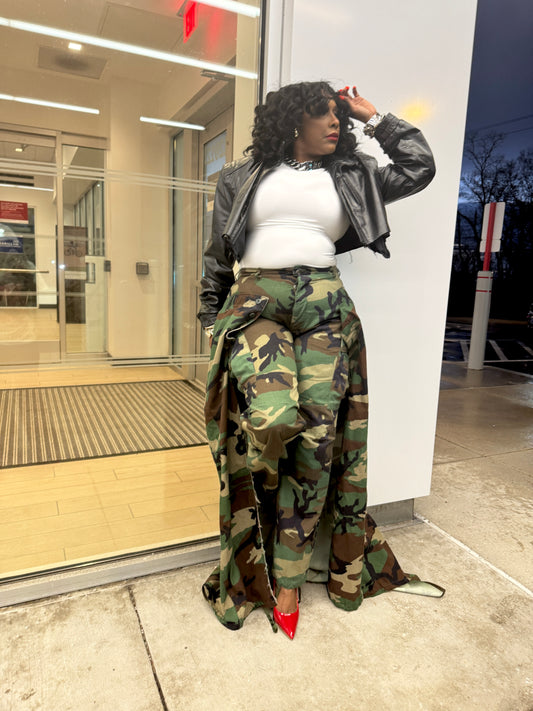 Camo Mermaid Skirt Slacks