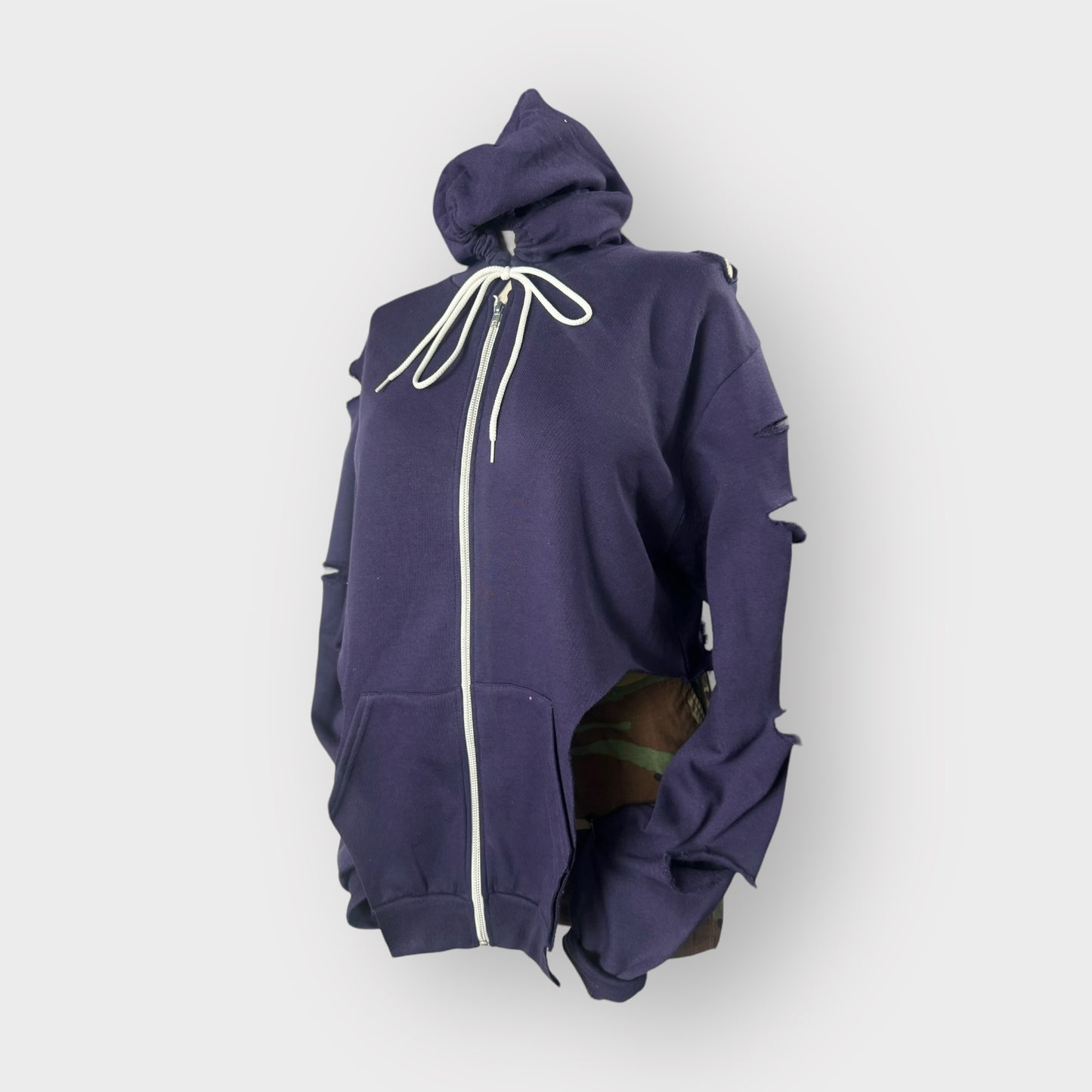 Purple Corset Style Zip Hoodie