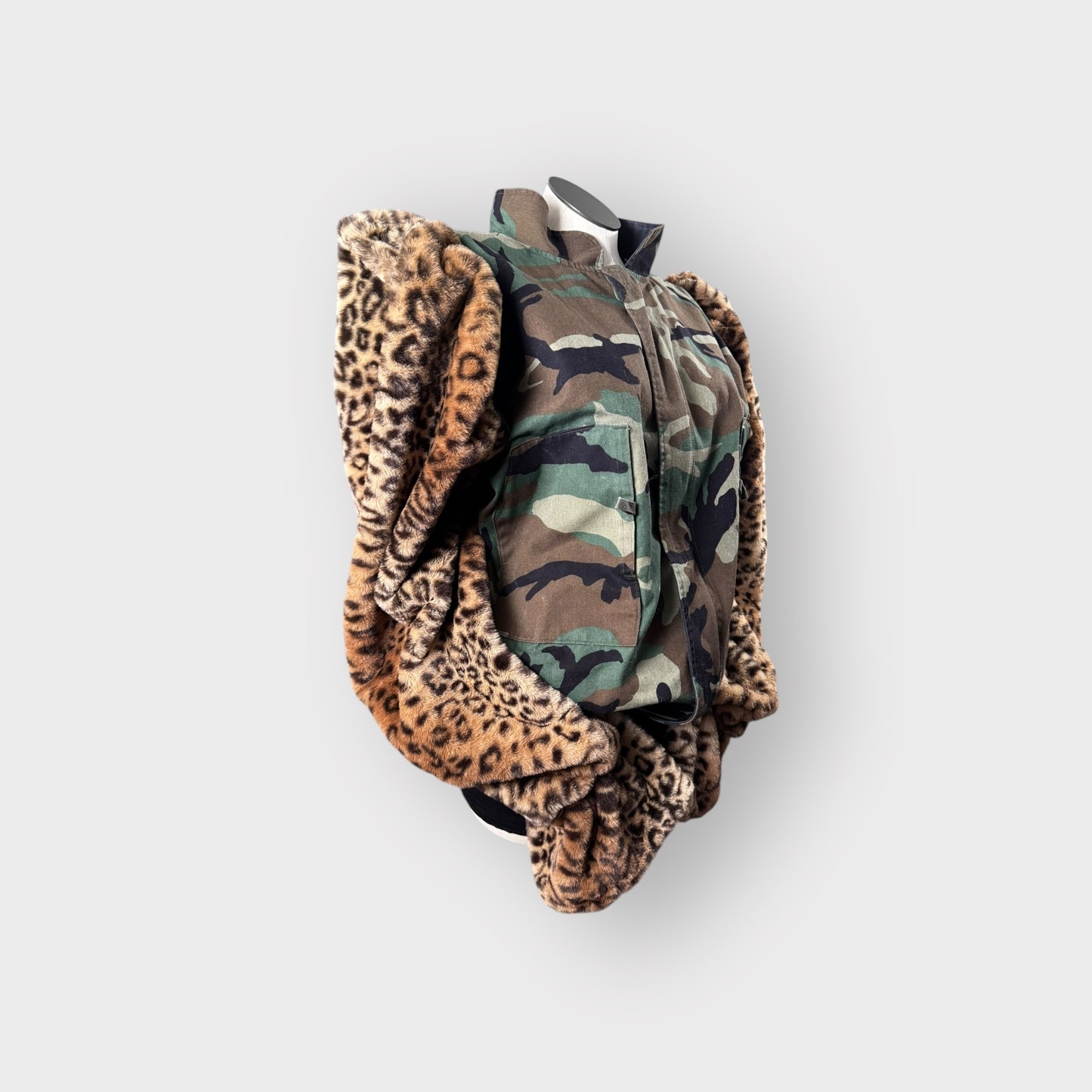 Camo Couture Faux Sleeve Jacket