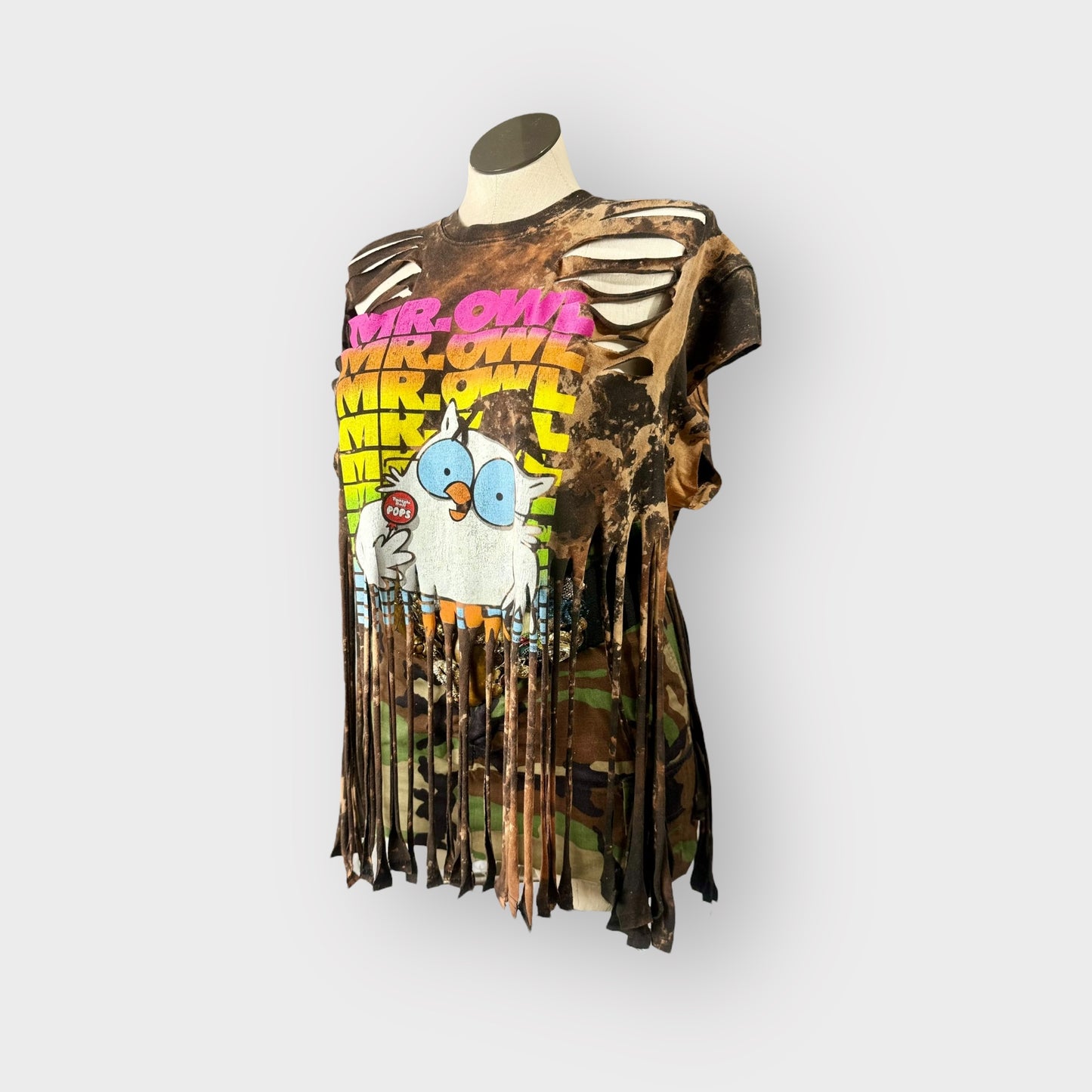 Distressed Fringe Tee