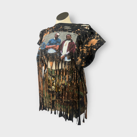 Distressed Fringe Tee