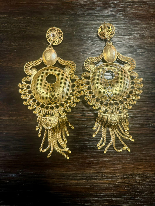 Gold Chandelier Earrings