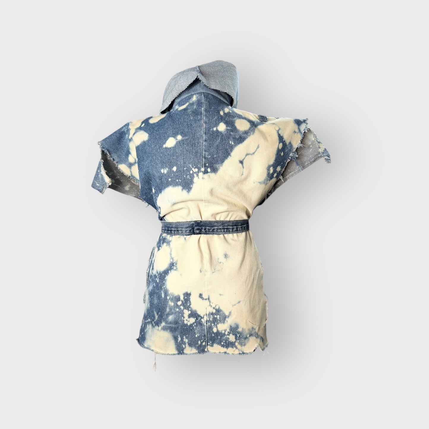 Denim Cowl Neck Harness