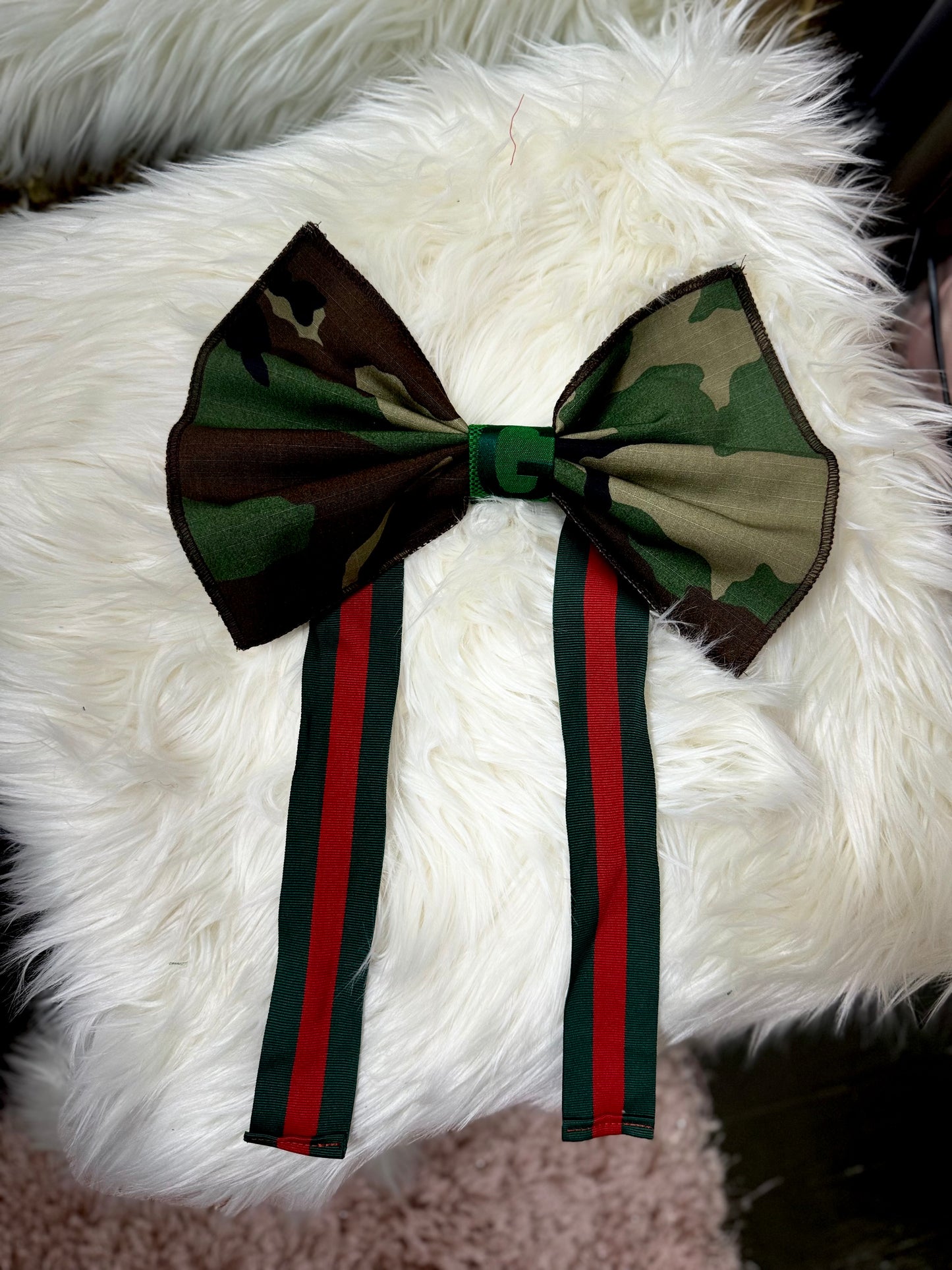 Camo Bow Tie with Luxe Details