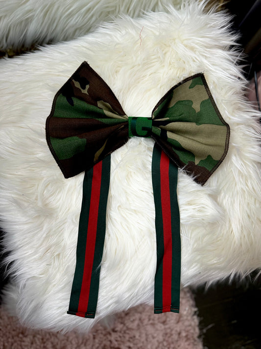 Camo Bow Tie with Luxe Details