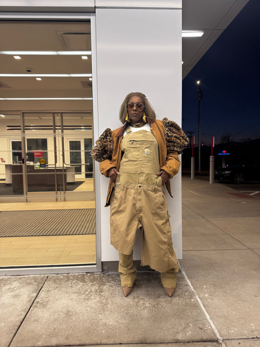 Workwear Overlay Jumpsuit