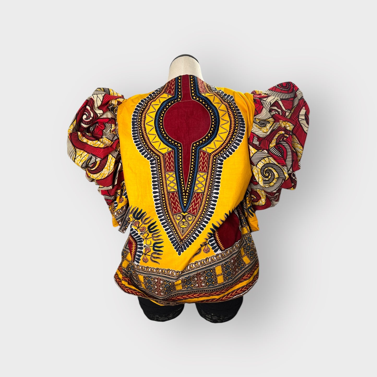 BHM Dashiki with Denim Details