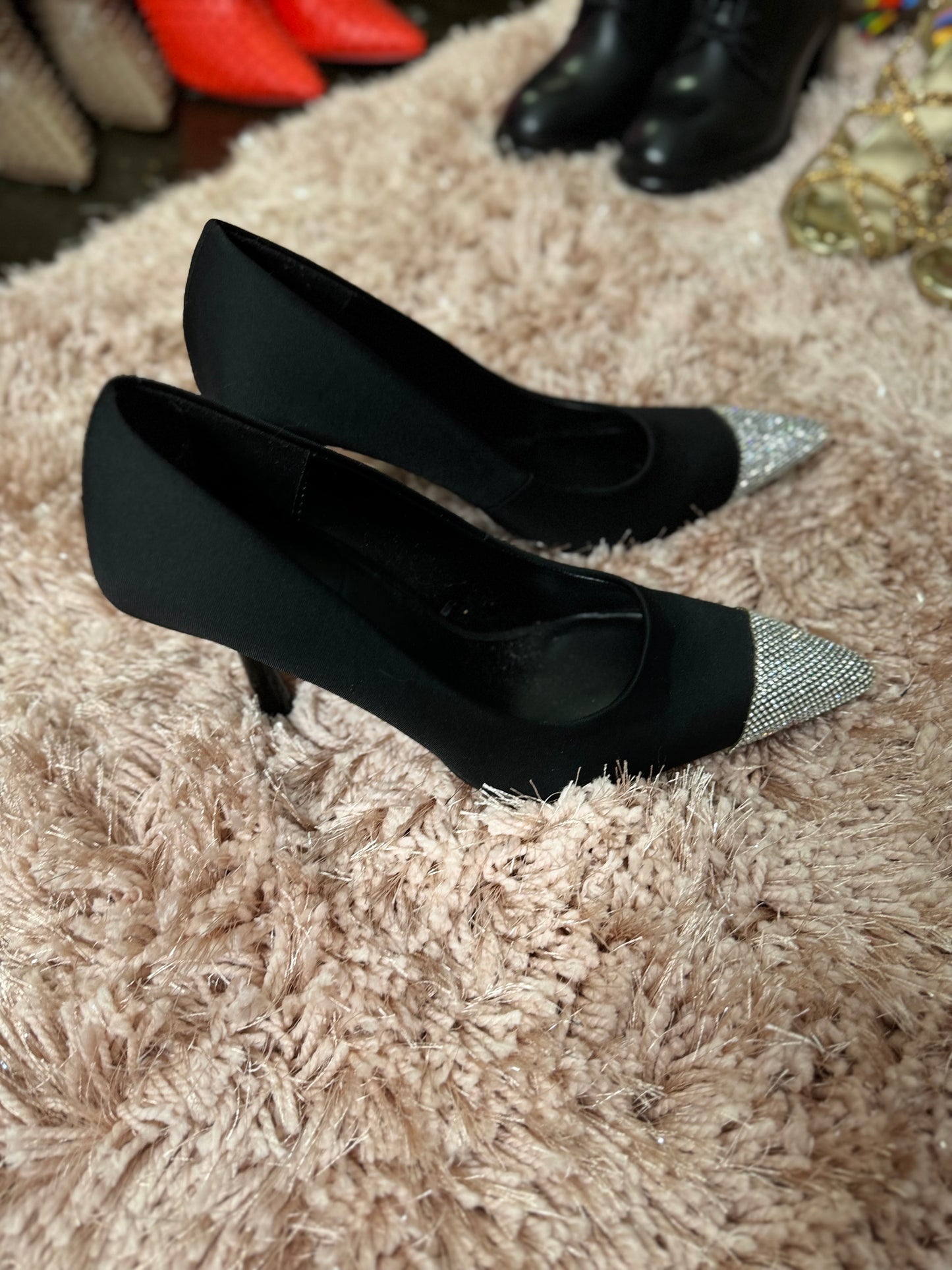 Two Tones Bling Heels