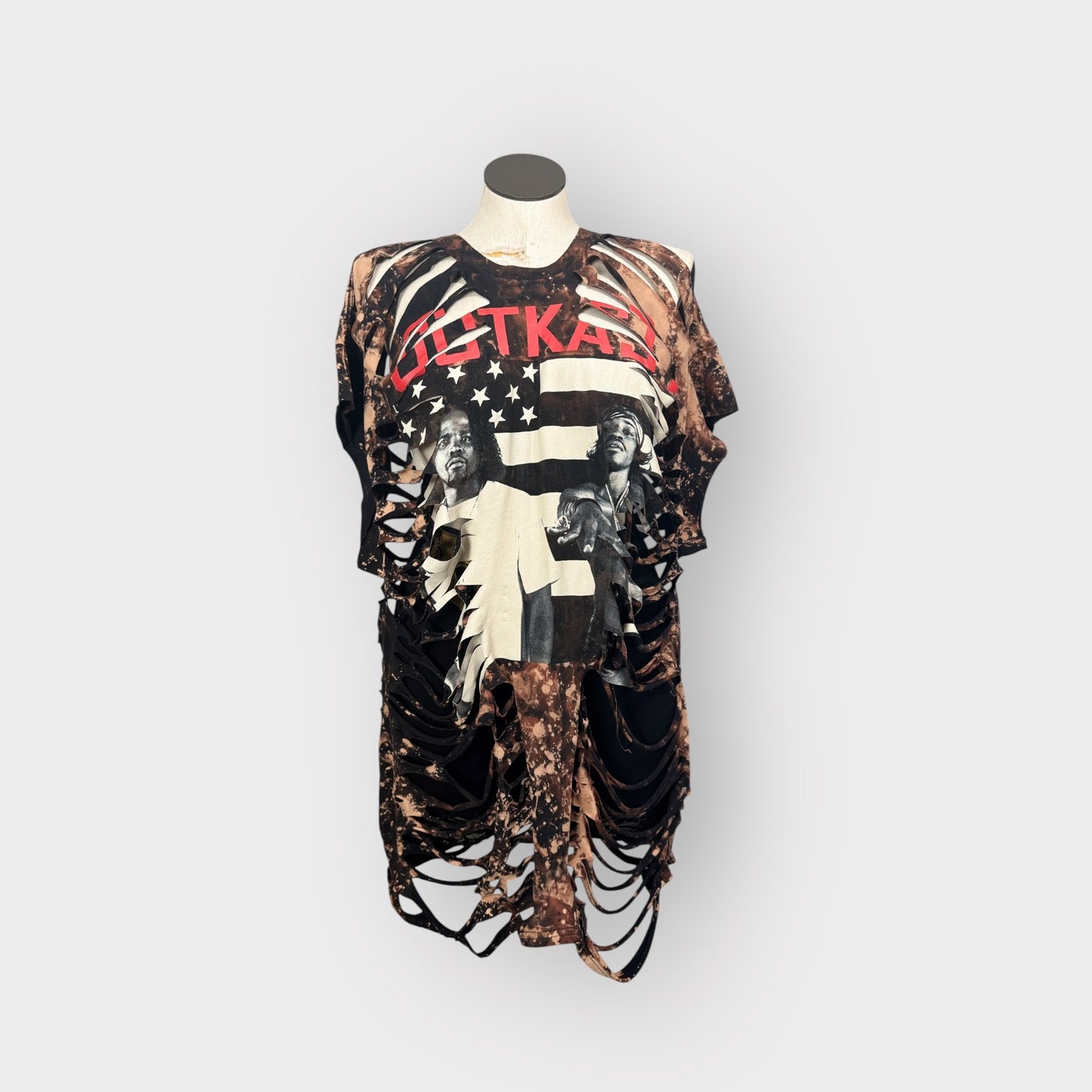 Distressed Coverup Tee