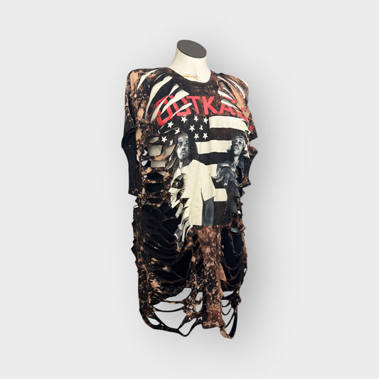 Distressed Coverup Tee