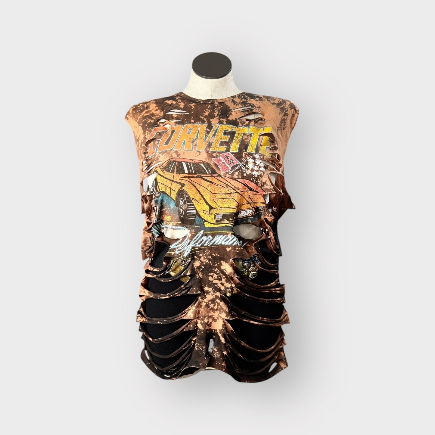 Distressed Coverup Style Tee