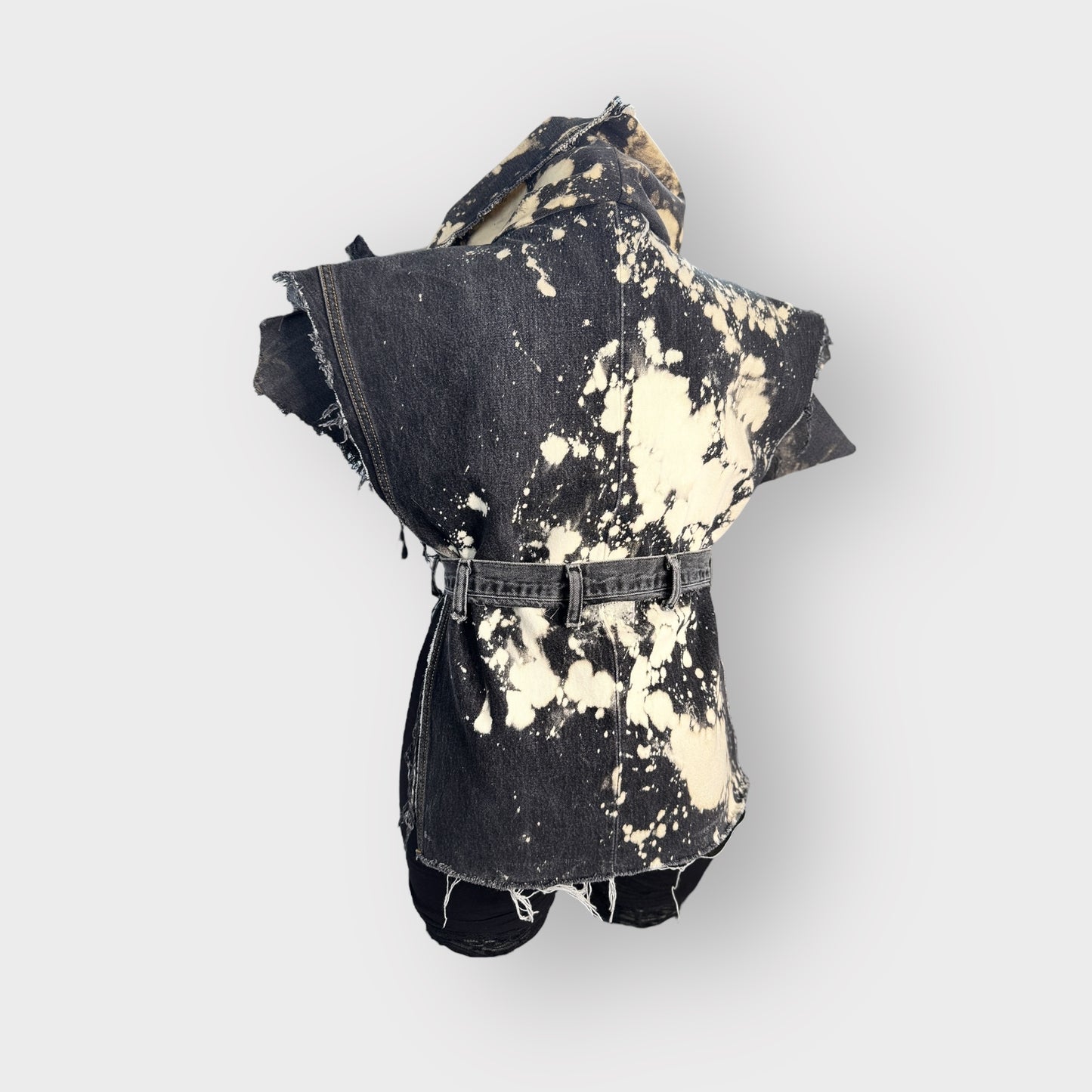 Distressed Denim Harness/Tunic