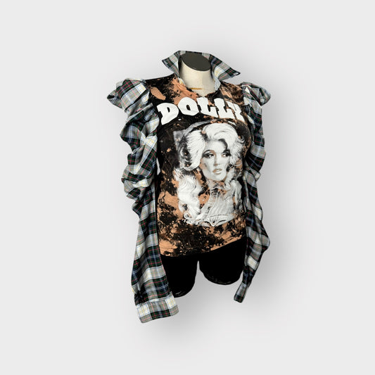 Dolly Tartan Couture Sleeve Tee