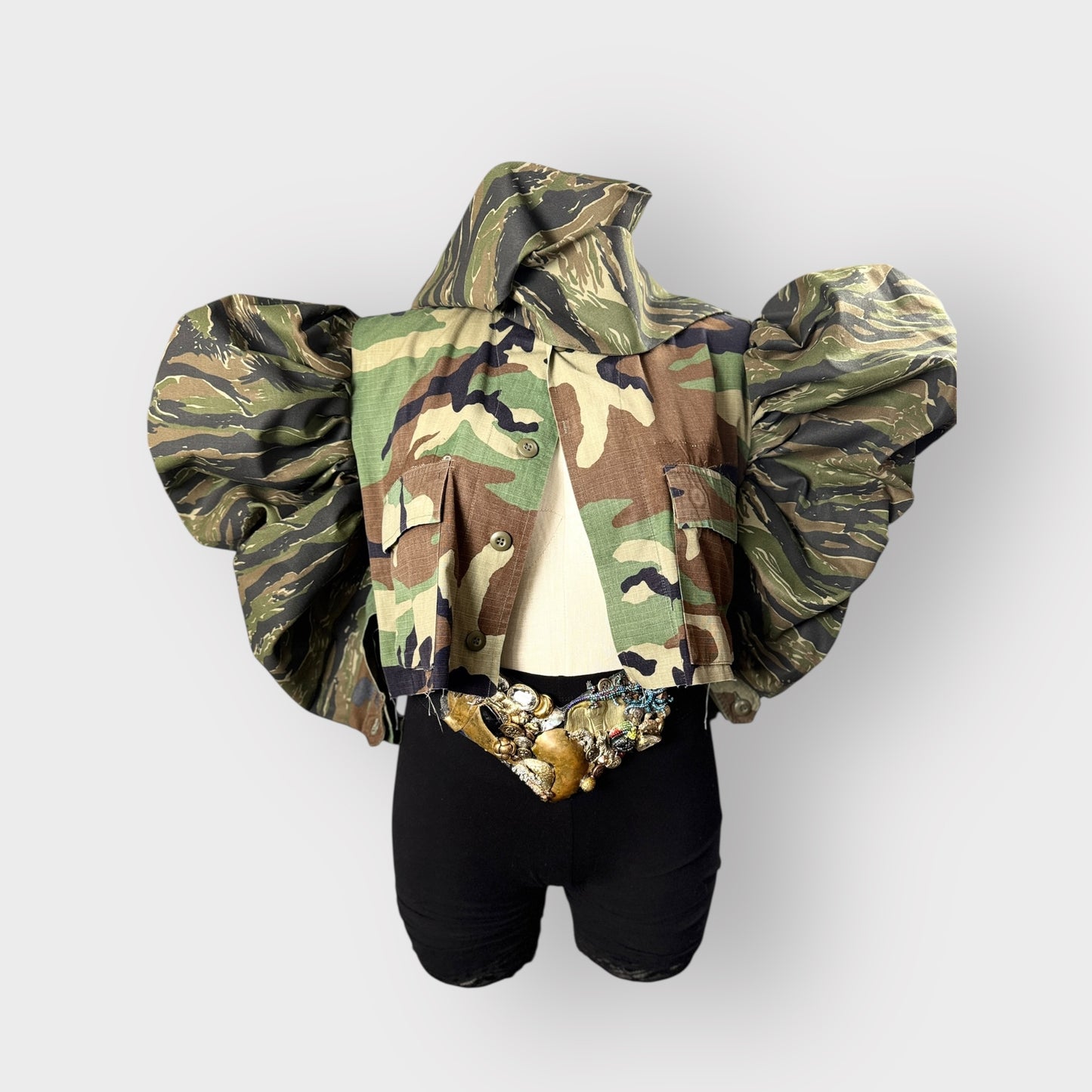 Deluxe Cropped Power Bow Camo