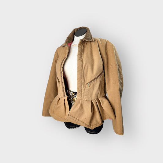 Workwear Peplum Coat