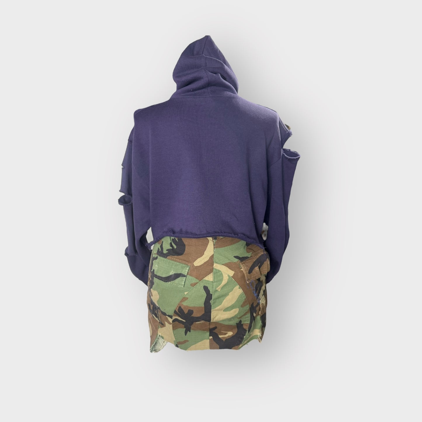 Purple Corset Style Zip Hoodie