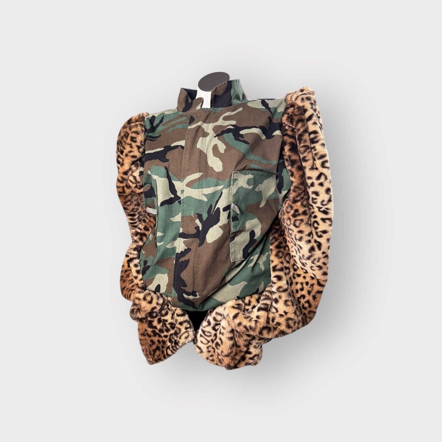 Camo Couture Faux Sleeve Jacket