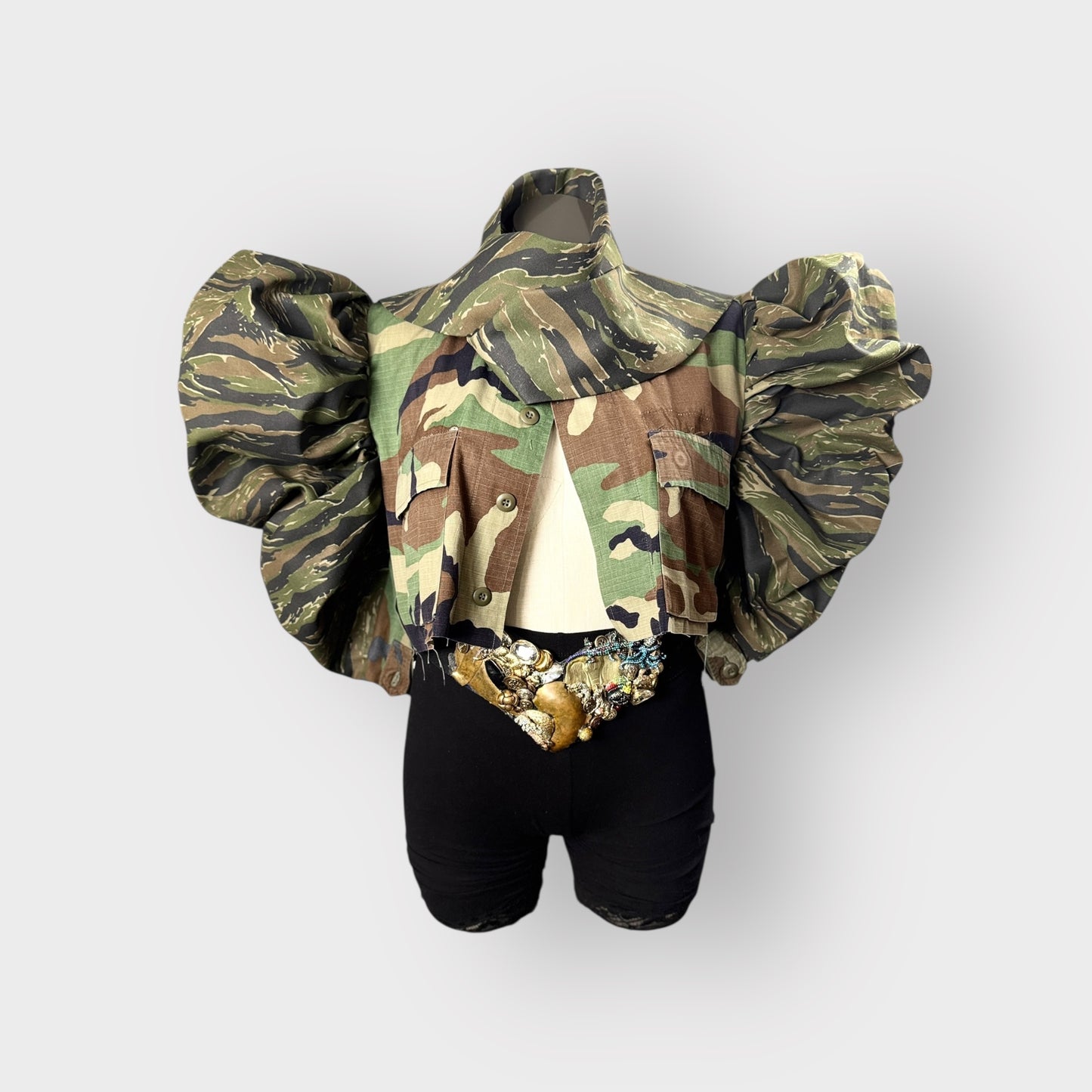 Deluxe Cropped Power Bow Camo