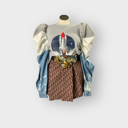 NASA Puff Sleeve Crewneck