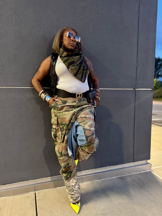 Multi Camo Harem Pant