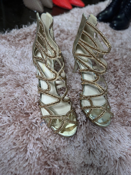 Gold Sparkle Heels