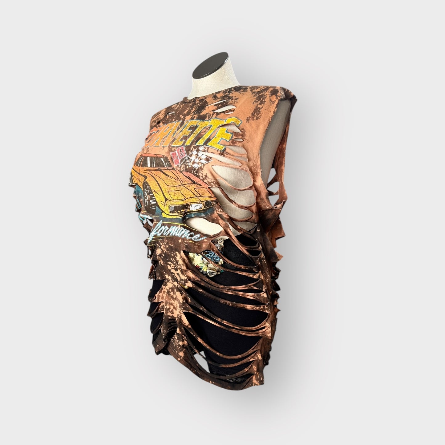 Distressed Coverup Style Tee