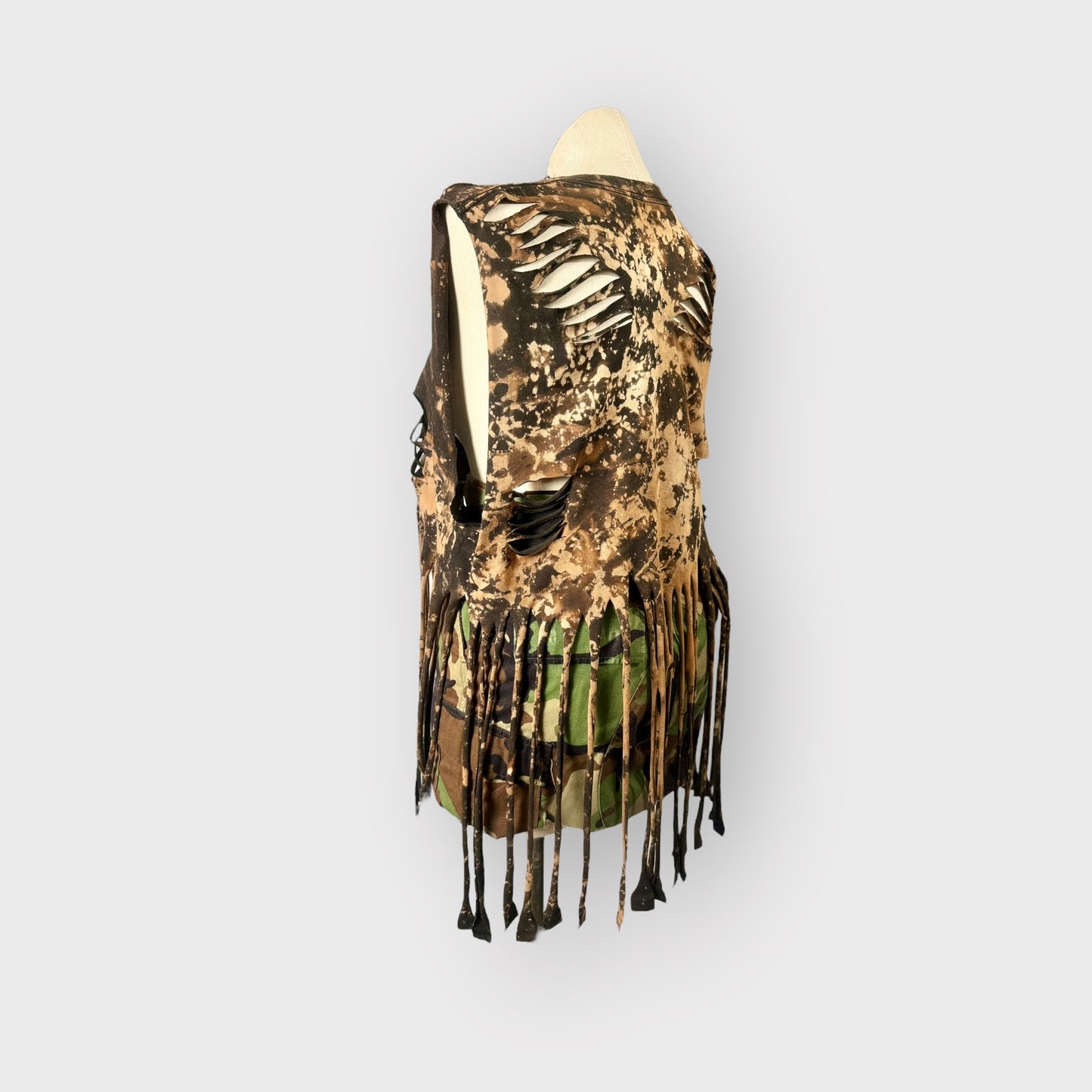 Distressed Fringe Street Style Tee