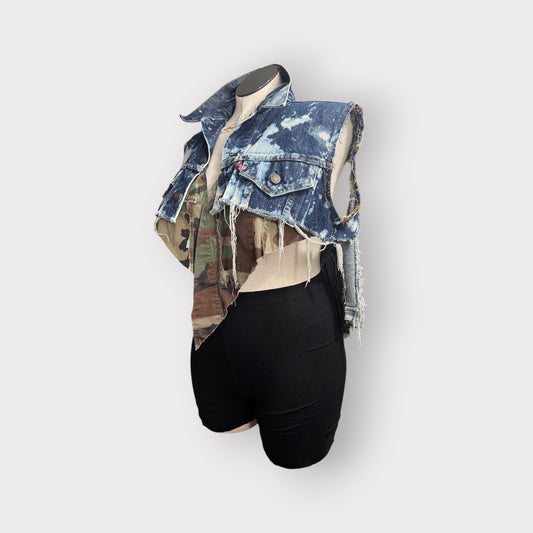 Two Toned Fringe Vest