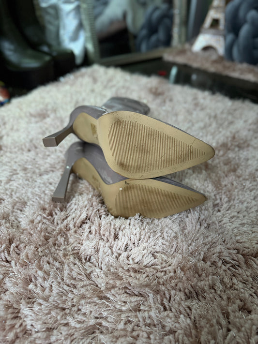 Lavender Patent Leather Booties