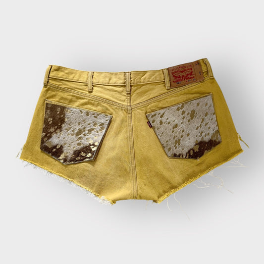 Western Style Cowhide Shorts