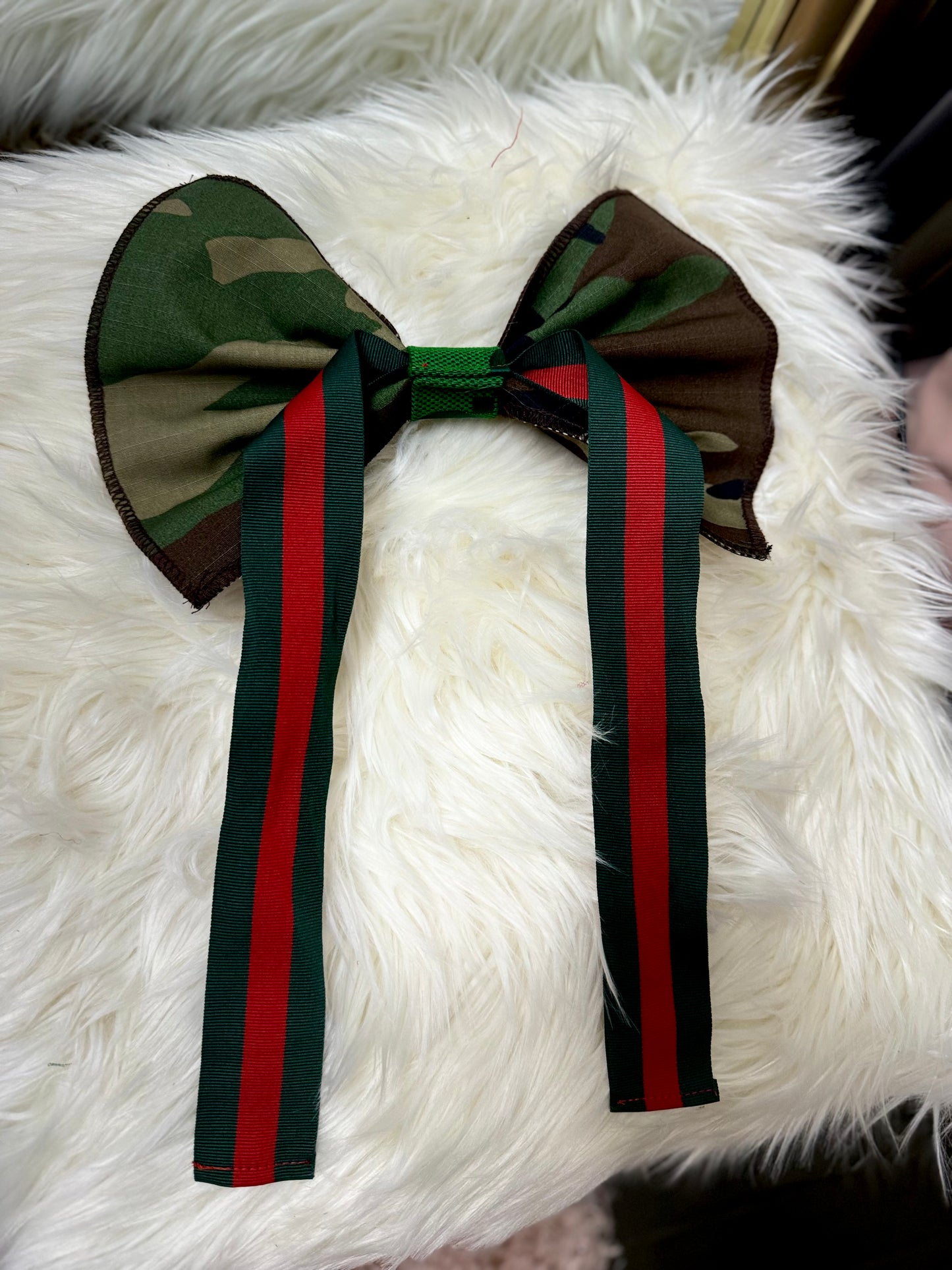 Camo Bow Tie with Luxe Details