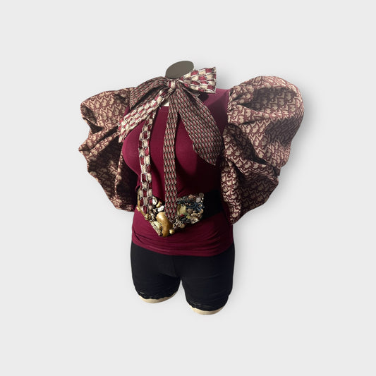 Cranberry Couture Sleeve Tee