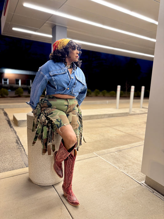 Camo Fringe Bermuda’s