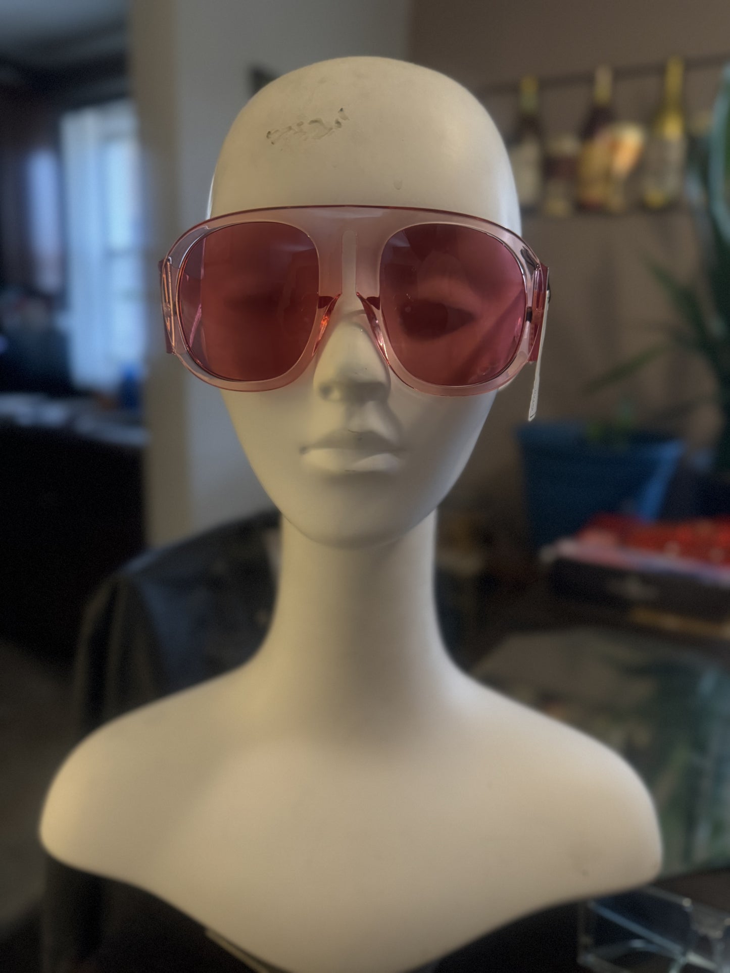 Pink Oversized Aviators