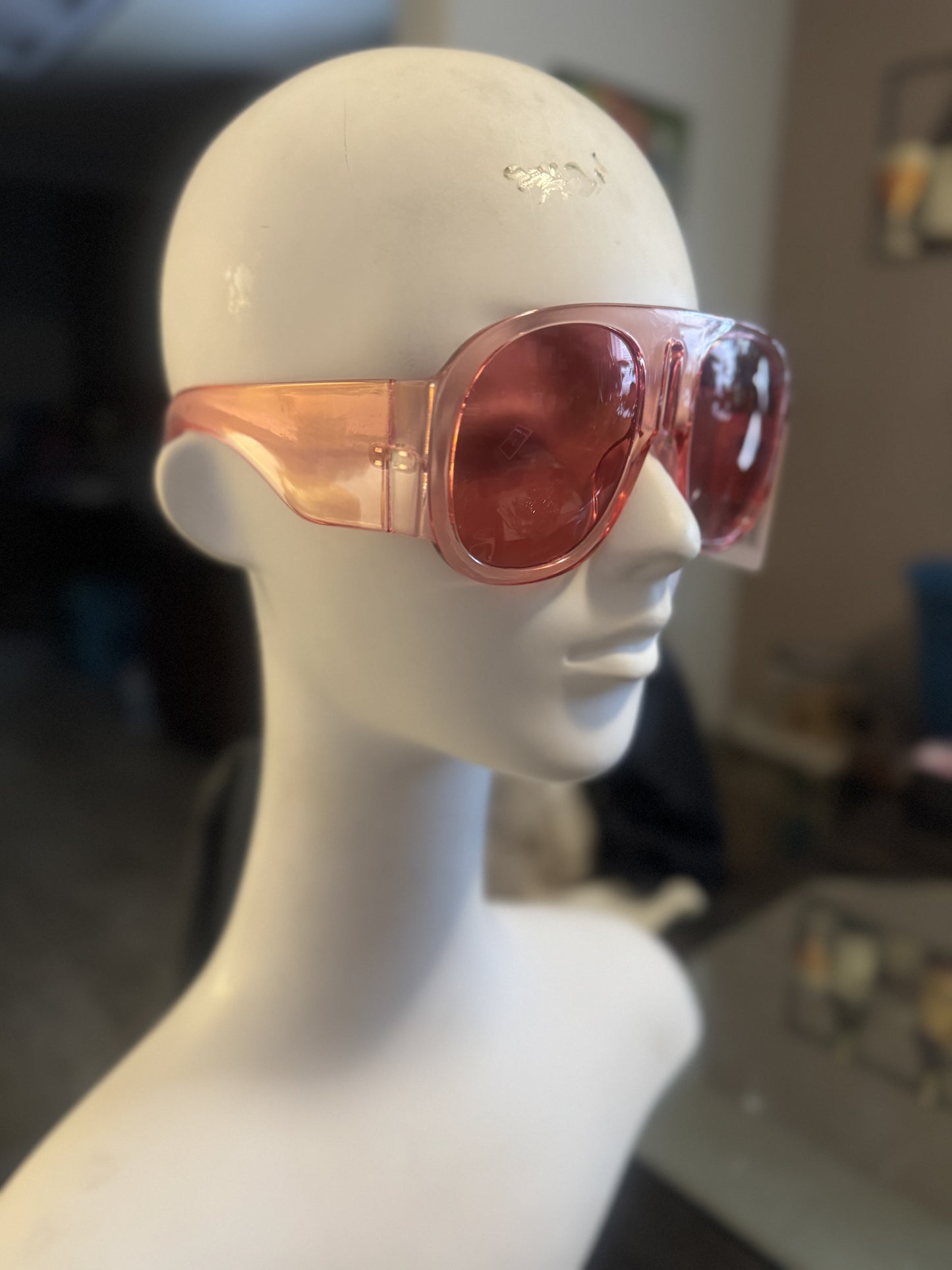 Pink Oversized Aviators