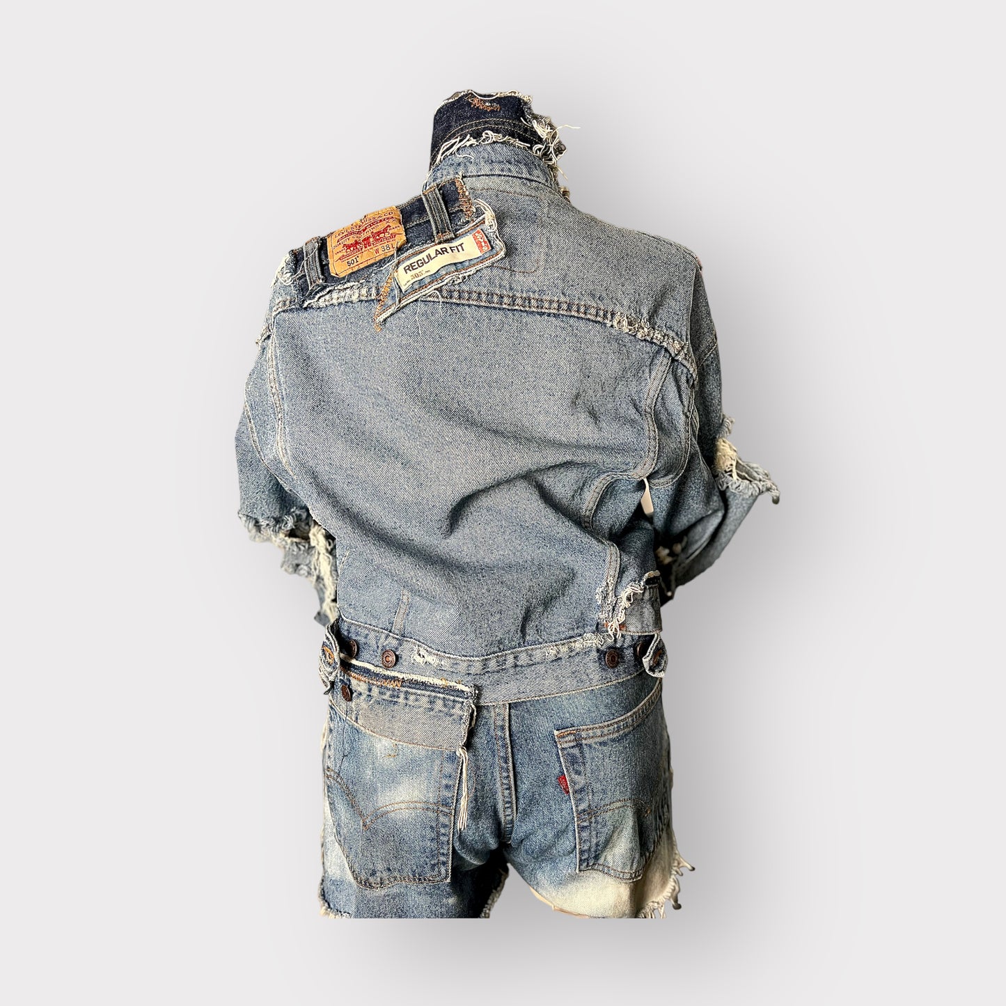 Vintage Denim Patchwork Jacket