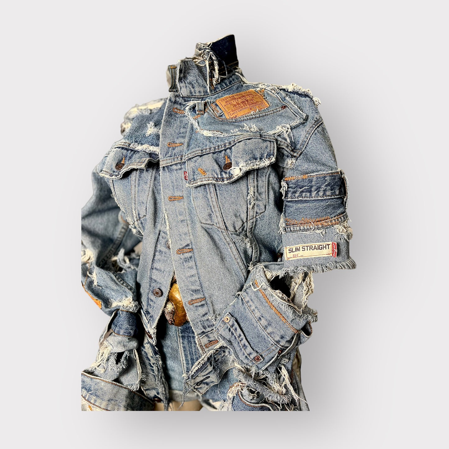 Denim Patchwork Custom Jacket