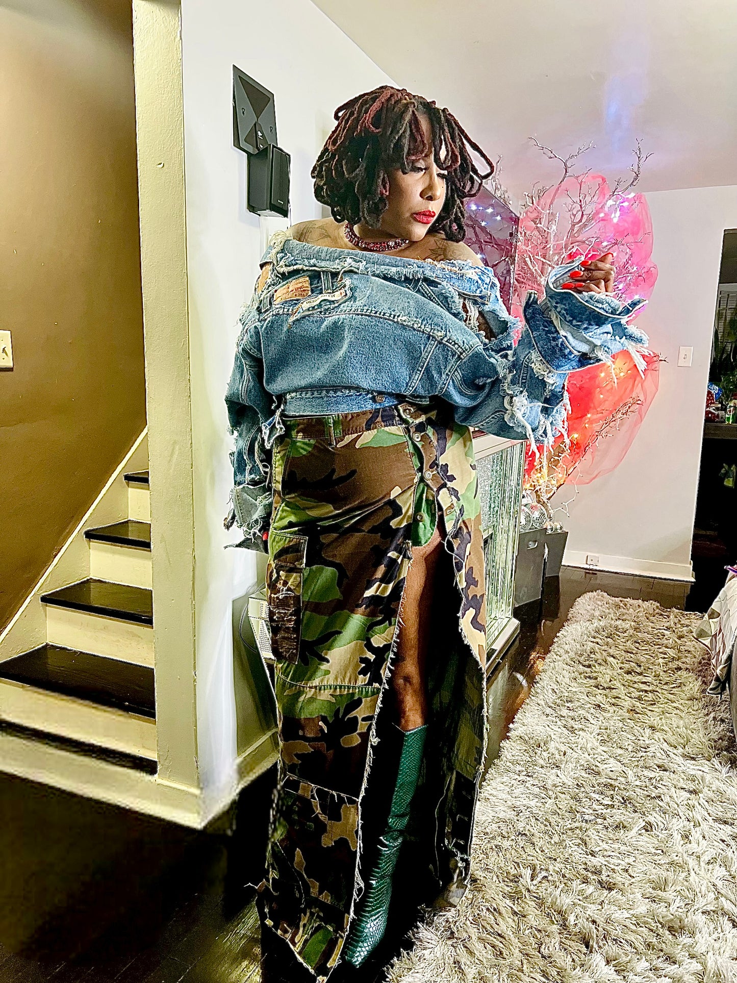 Denim Patchwork Custom Jacket