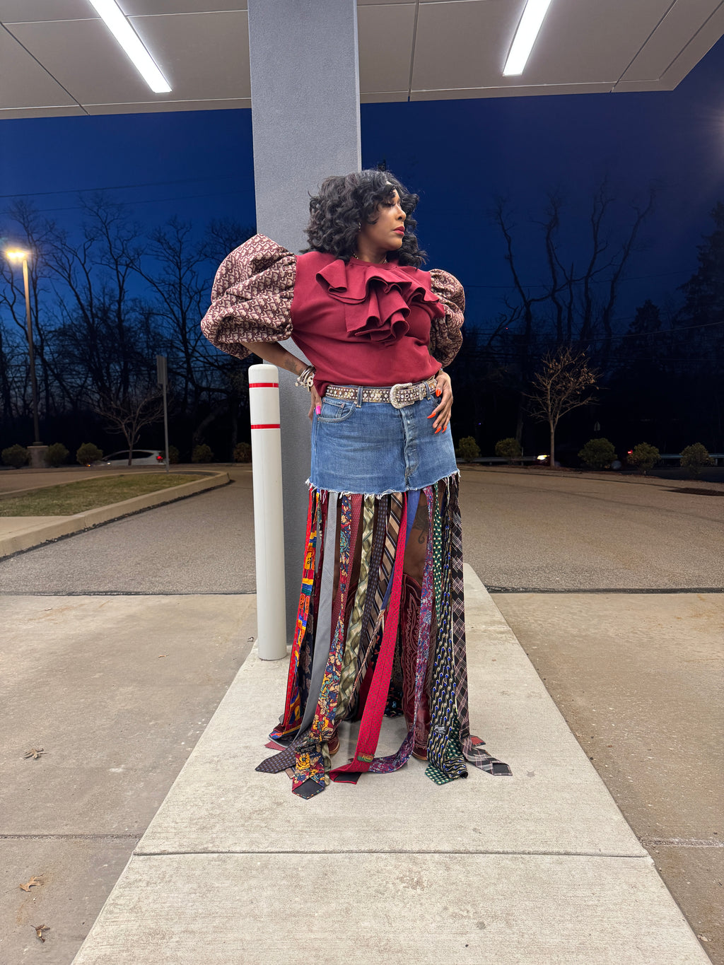 Tangled up Denim Skirt
