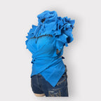 Ruffle Wrap Hoodie