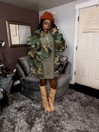 Couture Camo Puffy Sleeve