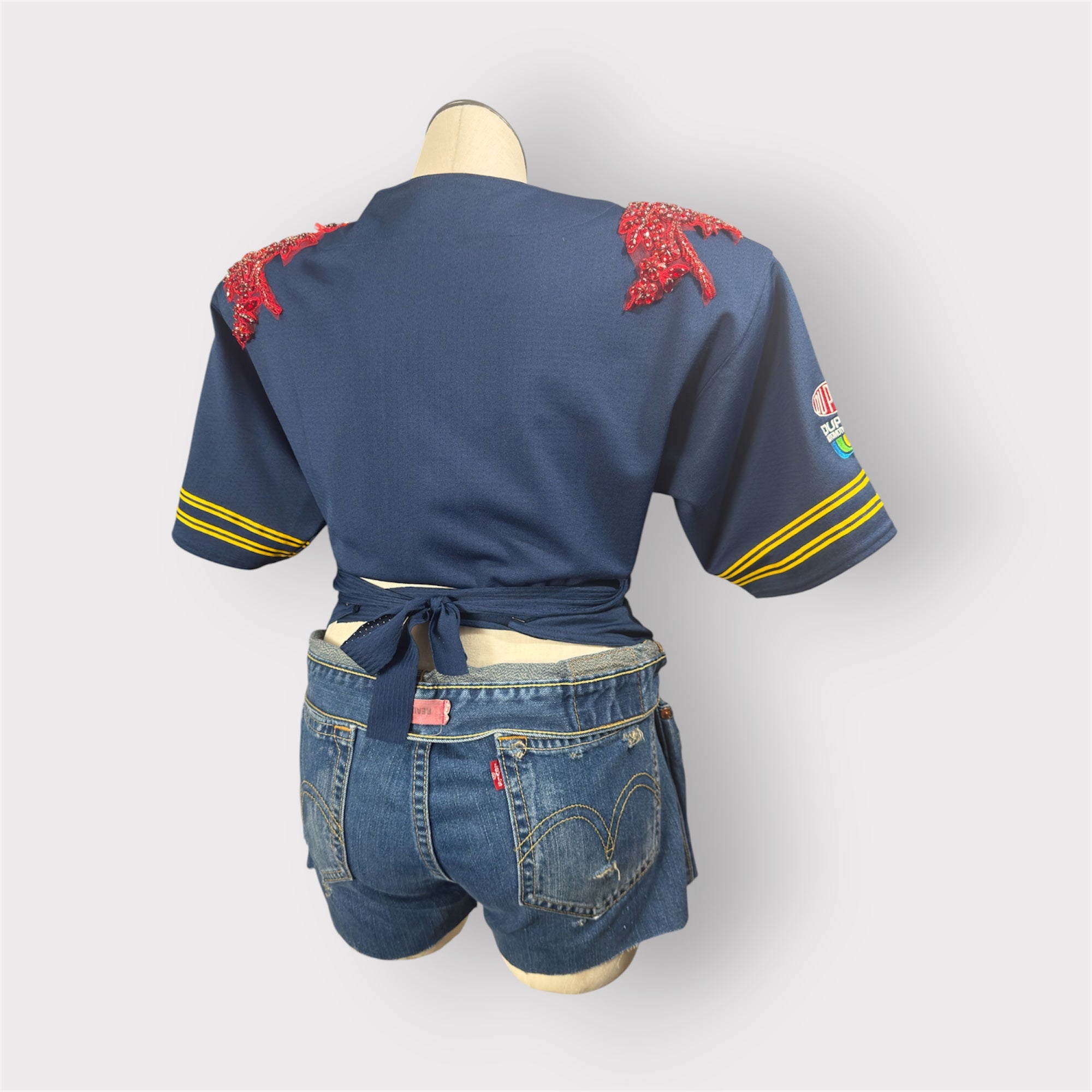 Luxe Wrap Couture Shoulder Race Car Jersey