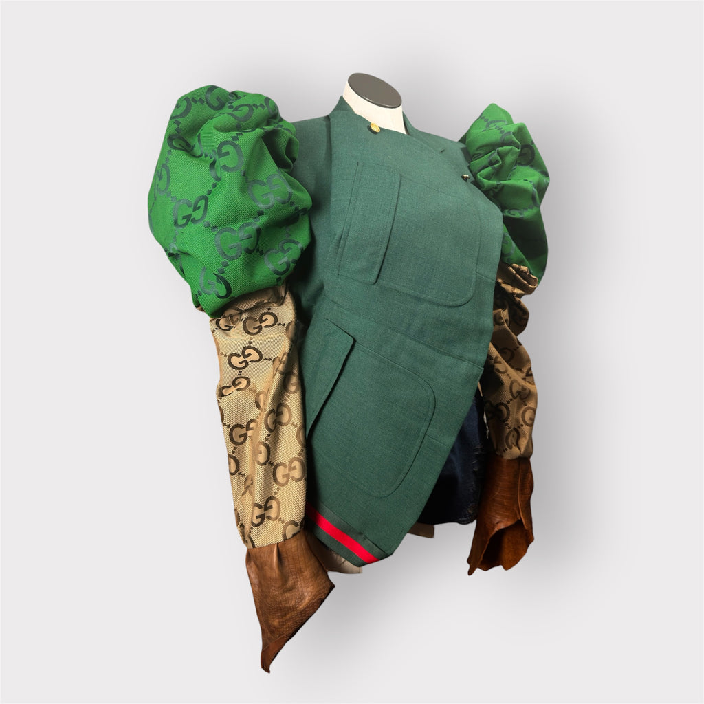 Custom Couture Asym Luxe Sleeve Blazer